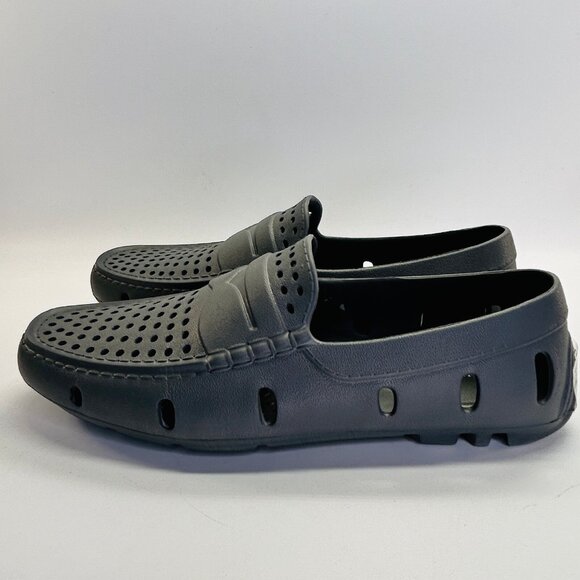 Club Room Mens Atlas Gray Perforated Driver Loafers Size 10M Slip-On Casual - Picture 3 of 12